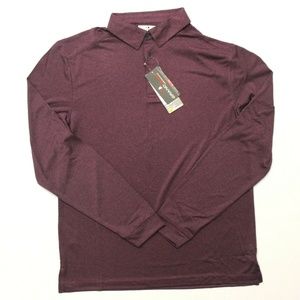Grand Slam Space-Dyed LS Golf Polo - Purple - XL